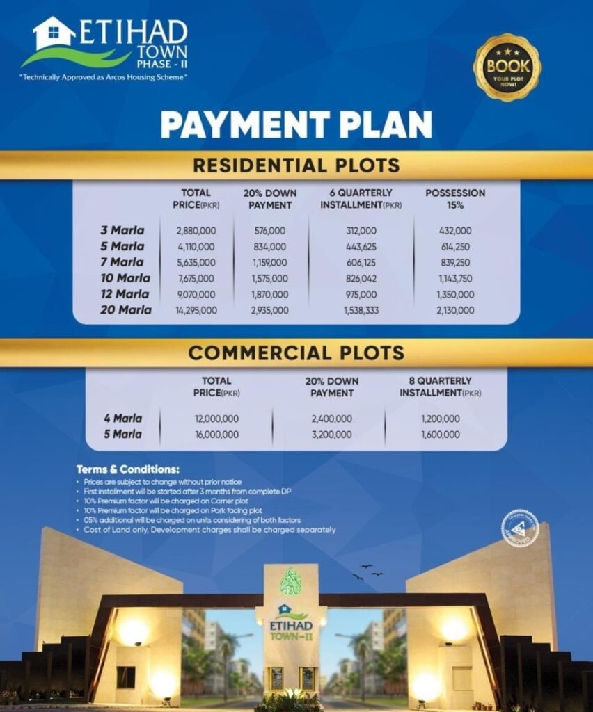 etihad town phase 2 payment plan